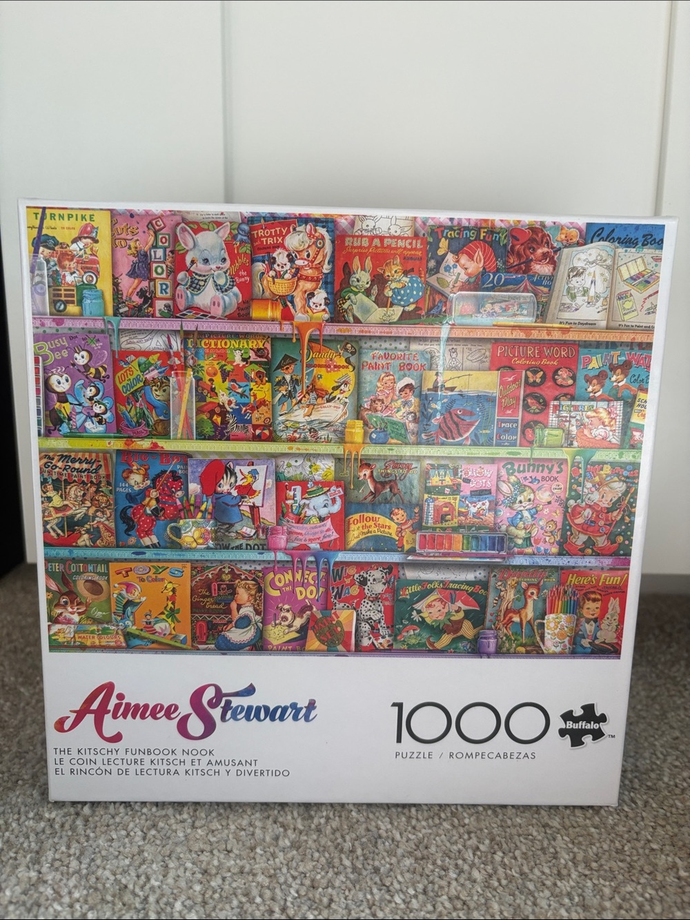 Buffalo Games Aimee Stewart 1000-Piece Colorful "Kitschy Funbook Nook" Puzzle